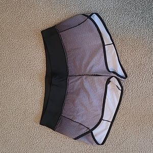 Lululemon Speed Up Shorts, size 8, color- black and grey, Like Brand New